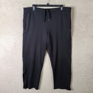 Layer 8 Pants‎ Mens Medium Black Quick Dry Athletic Track Warm Up Ankle Zip